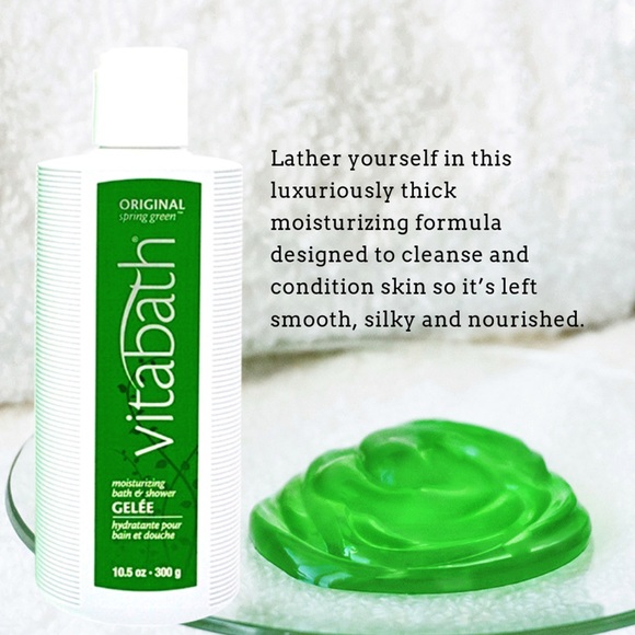 Vitabath Original Spring Green Moisturizing Bath & Shower Gelee 10.5 oz/300 ml - Picture 3 of 6